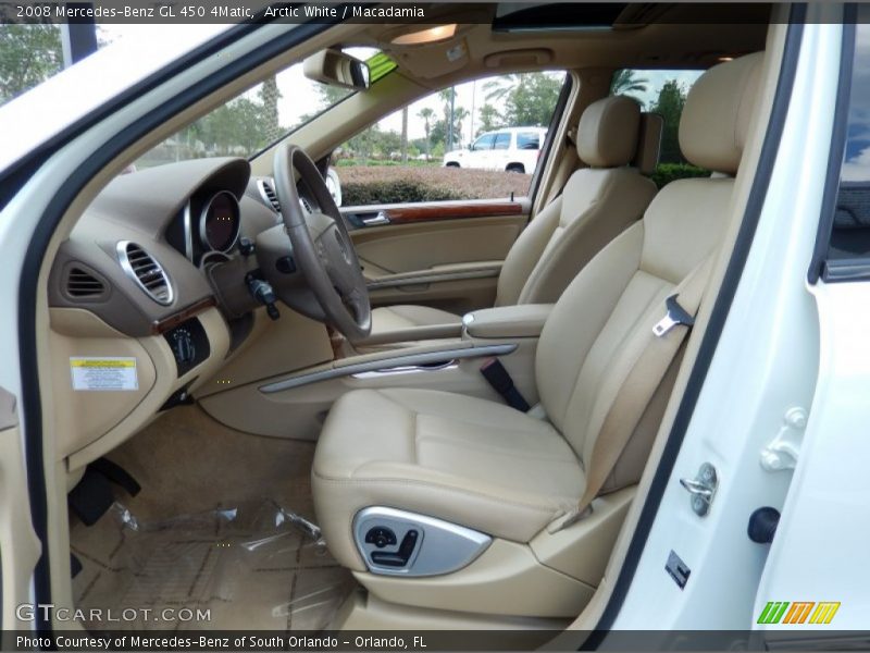 Arctic White / Macadamia 2008 Mercedes-Benz GL 450 4Matic