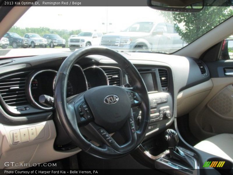 Remington Red / Beige 2013 Kia Optima EX