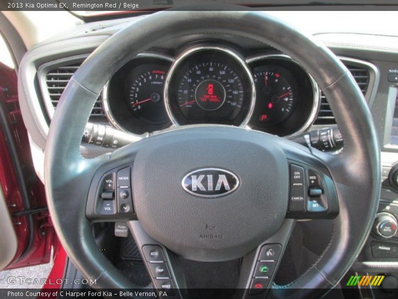 Remington Red / Beige 2013 Kia Optima EX