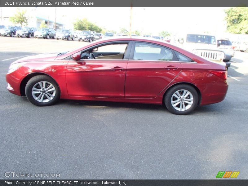 Venetian Red / Camel 2011 Hyundai Sonata GLS