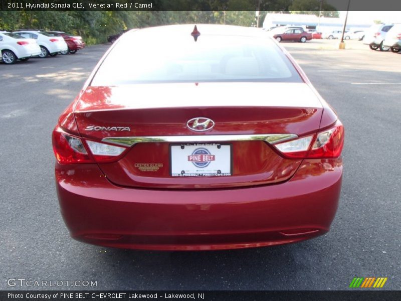 Venetian Red / Camel 2011 Hyundai Sonata GLS