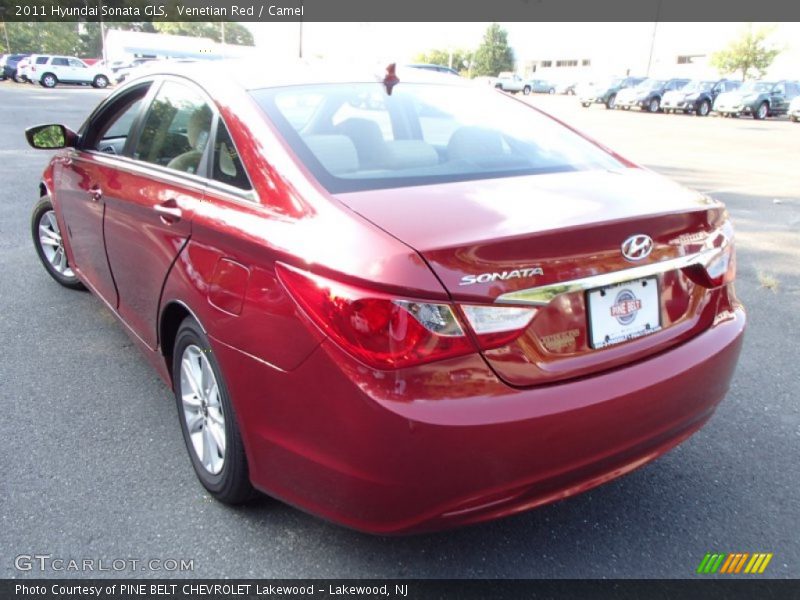 Venetian Red / Camel 2011 Hyundai Sonata GLS