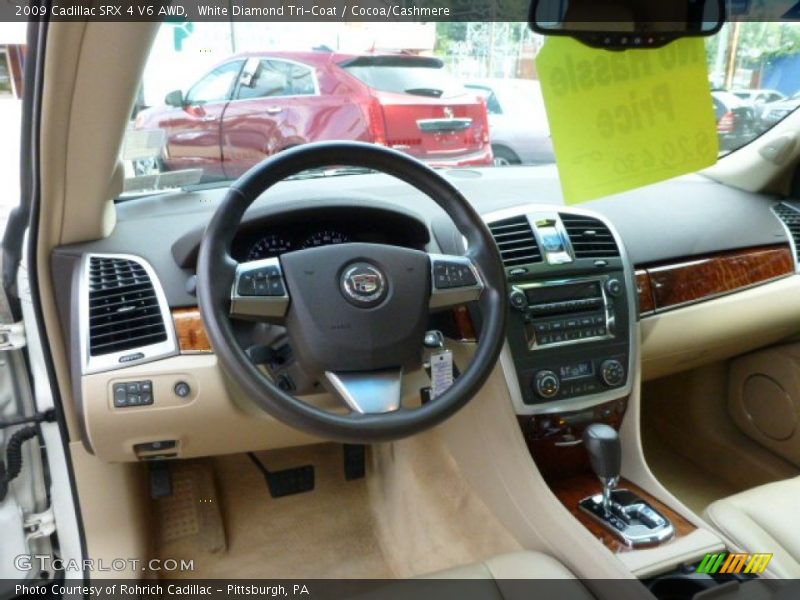 White Diamond Tri-Coat / Cocoa/Cashmere 2009 Cadillac SRX 4 V6 AWD