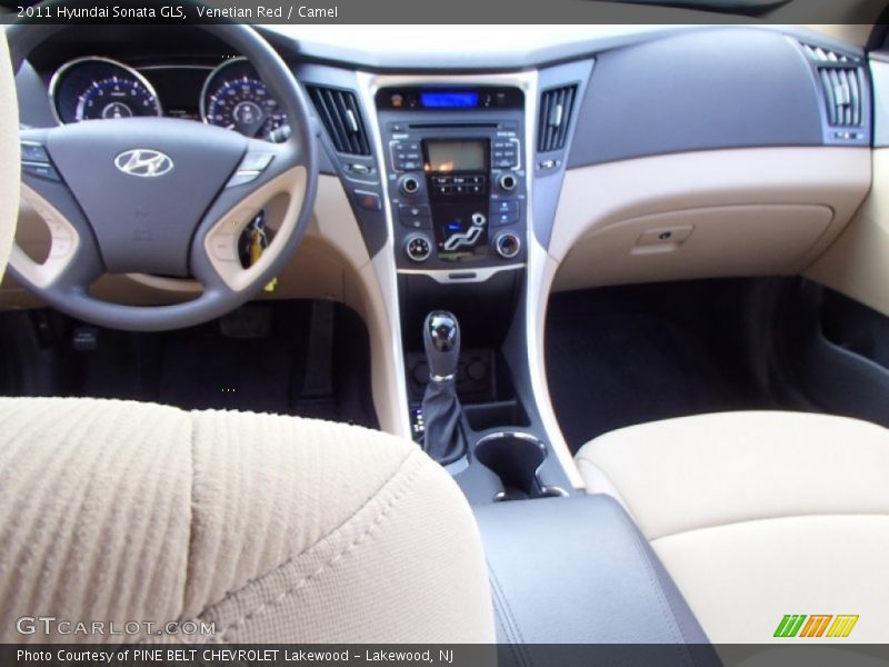 Venetian Red / Camel 2011 Hyundai Sonata GLS