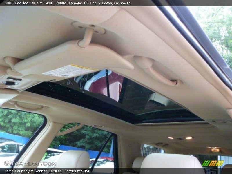 White Diamond Tri-Coat / Cocoa/Cashmere 2009 Cadillac SRX 4 V6 AWD