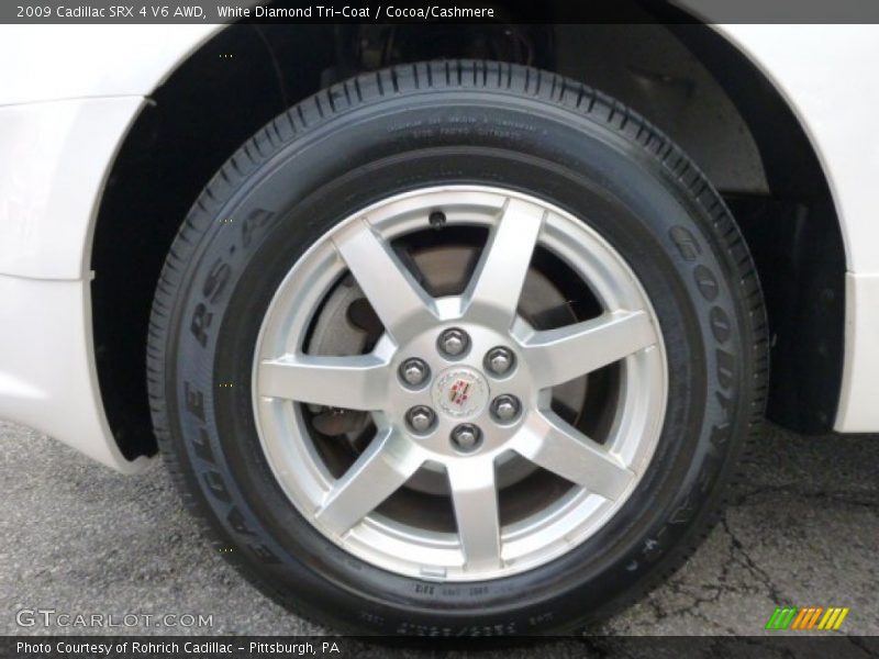 White Diamond Tri-Coat / Cocoa/Cashmere 2009 Cadillac SRX 4 V6 AWD