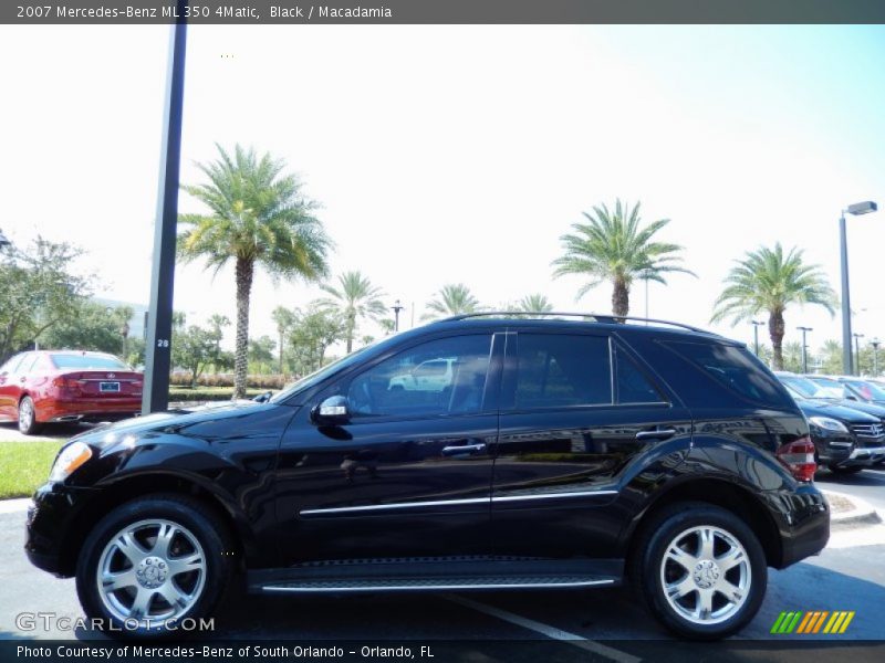 Black / Macadamia 2007 Mercedes-Benz ML 350 4Matic