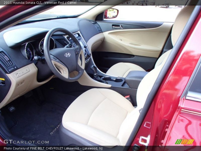 Venetian Red / Camel 2011 Hyundai Sonata GLS