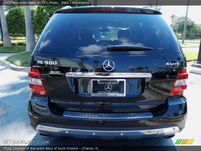 Black / Macadamia 2007 Mercedes-Benz ML 350 4Matic