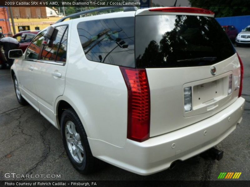 White Diamond Tri-Coat / Cocoa/Cashmere 2009 Cadillac SRX 4 V6 AWD