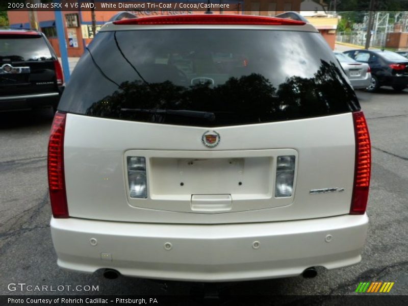 White Diamond Tri-Coat / Cocoa/Cashmere 2009 Cadillac SRX 4 V6 AWD