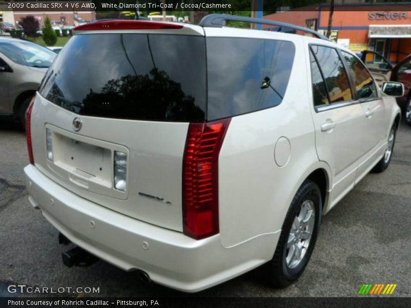 White Diamond Tri-Coat / Cocoa/Cashmere 2009 Cadillac SRX 4 V6 AWD