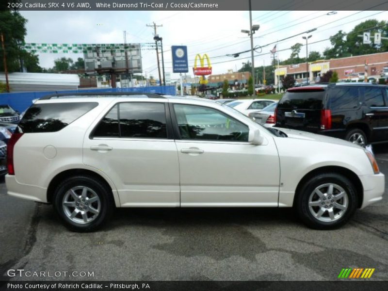 White Diamond Tri-Coat / Cocoa/Cashmere 2009 Cadillac SRX 4 V6 AWD