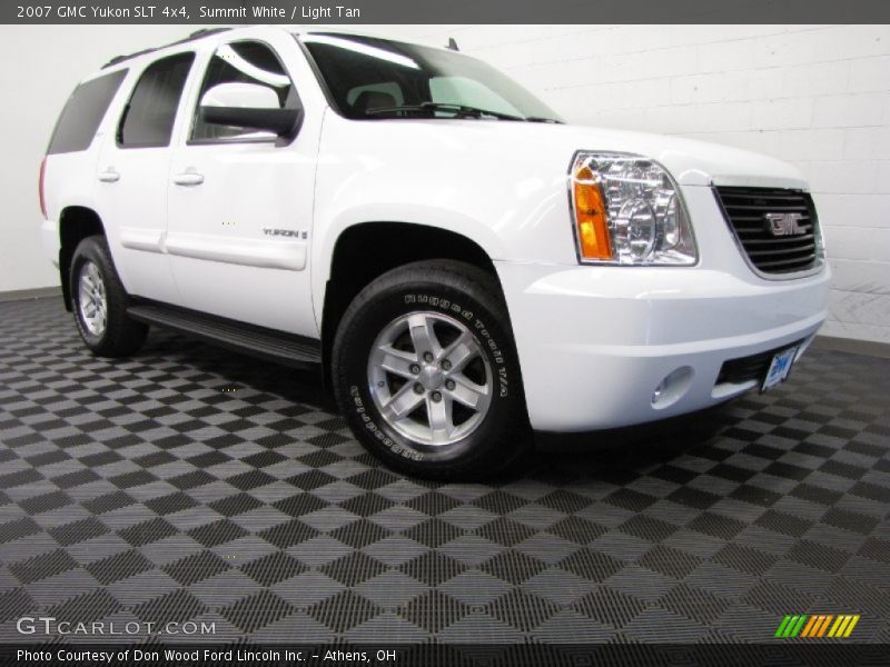 Summit White / Light Tan 2007 GMC Yukon SLT 4x4