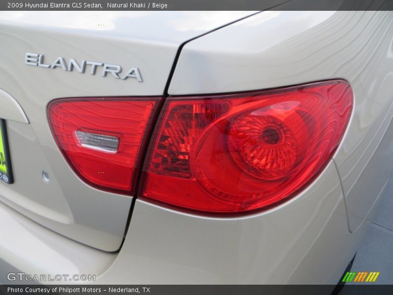 Natural Khaki / Beige 2009 Hyundai Elantra GLS Sedan