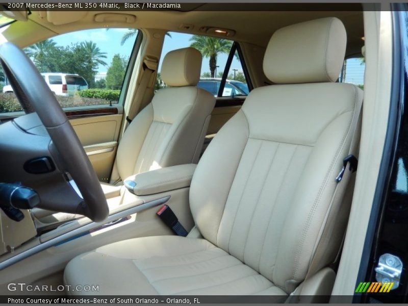 Black / Macadamia 2007 Mercedes-Benz ML 350 4Matic