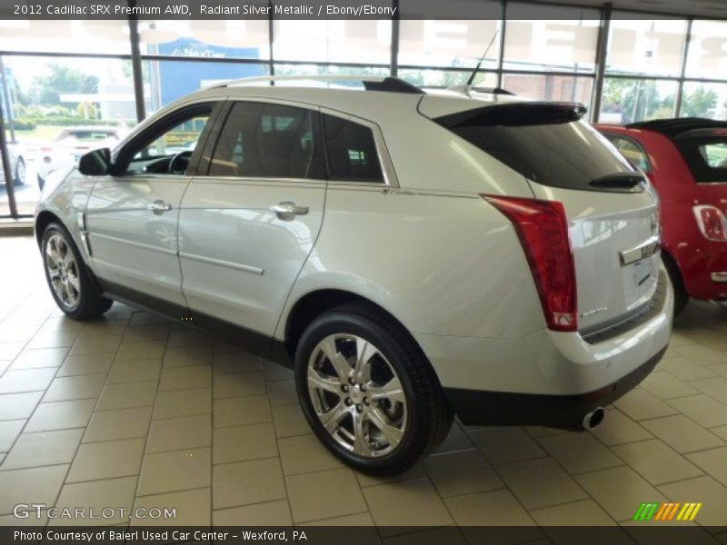 Radiant Silver Metallic / Ebony/Ebony 2012 Cadillac SRX Premium AWD