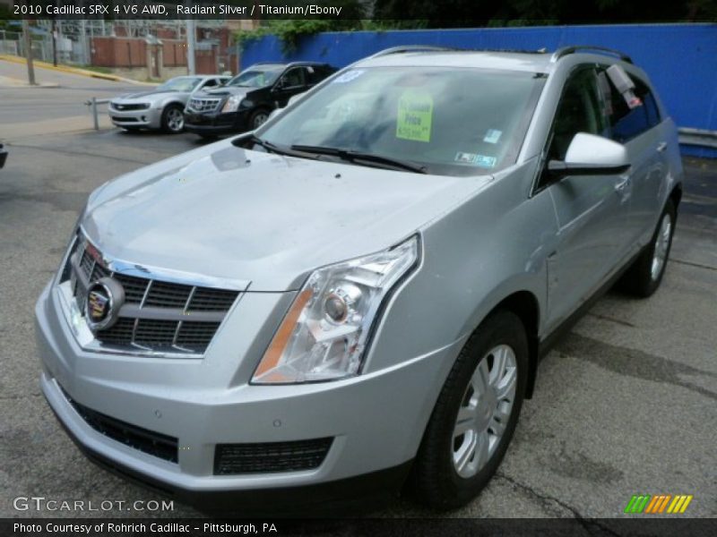 Radiant Silver / Titanium/Ebony 2010 Cadillac SRX 4 V6 AWD