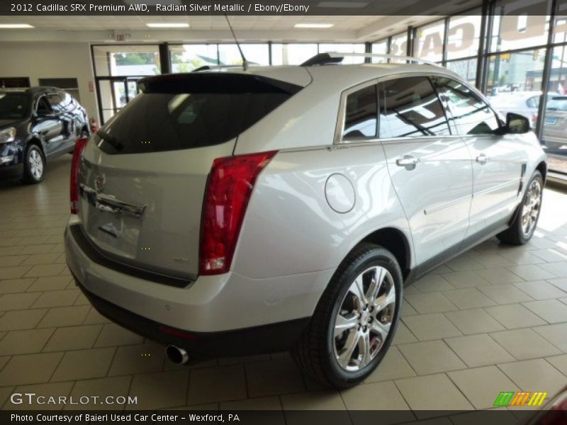 Radiant Silver Metallic / Ebony/Ebony 2012 Cadillac SRX Premium AWD
