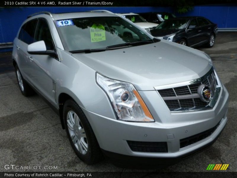 Radiant Silver / Titanium/Ebony 2010 Cadillac SRX 4 V6 AWD
