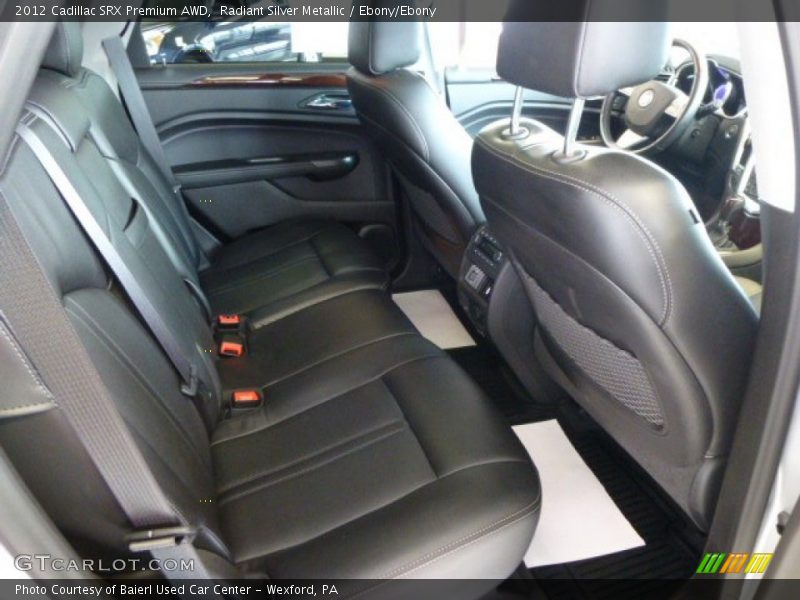Radiant Silver Metallic / Ebony/Ebony 2012 Cadillac SRX Premium AWD
