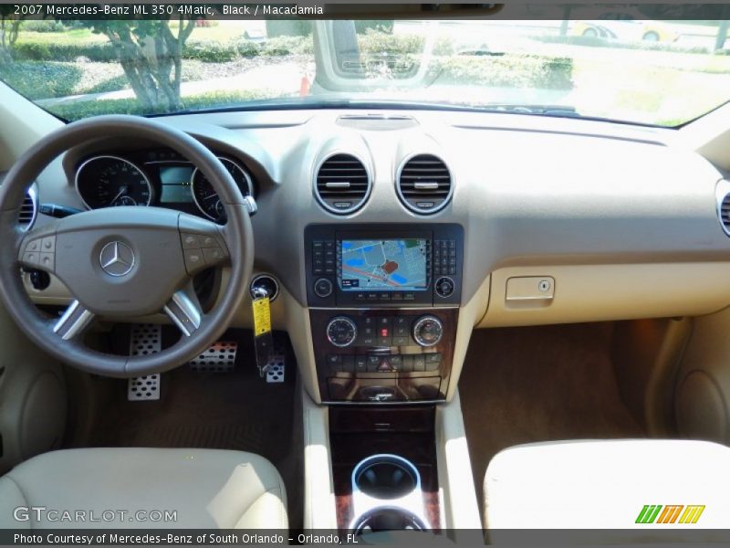 Black / Macadamia 2007 Mercedes-Benz ML 350 4Matic