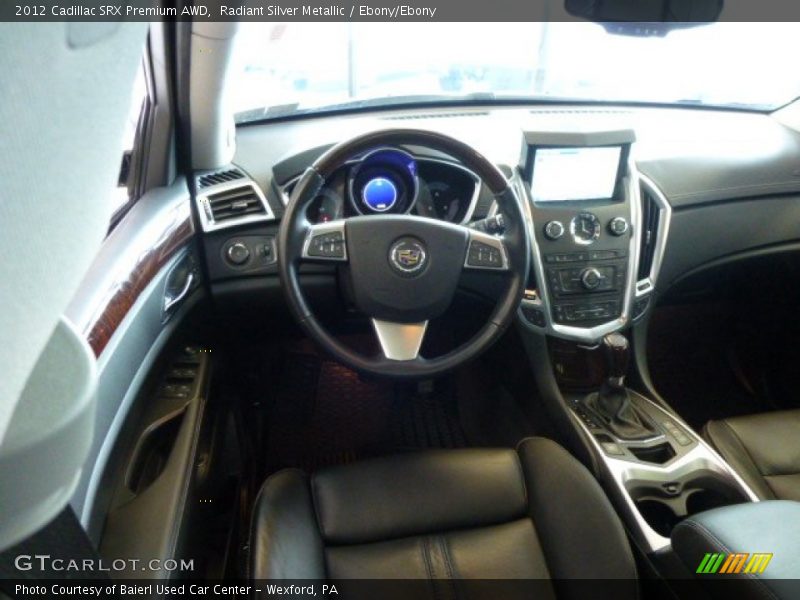 Radiant Silver Metallic / Ebony/Ebony 2012 Cadillac SRX Premium AWD