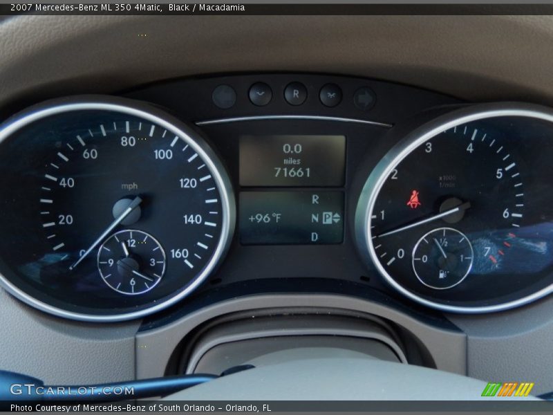 Black / Macadamia 2007 Mercedes-Benz ML 350 4Matic