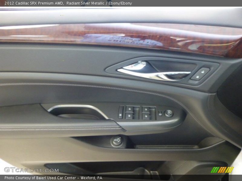 Radiant Silver Metallic / Ebony/Ebony 2012 Cadillac SRX Premium AWD