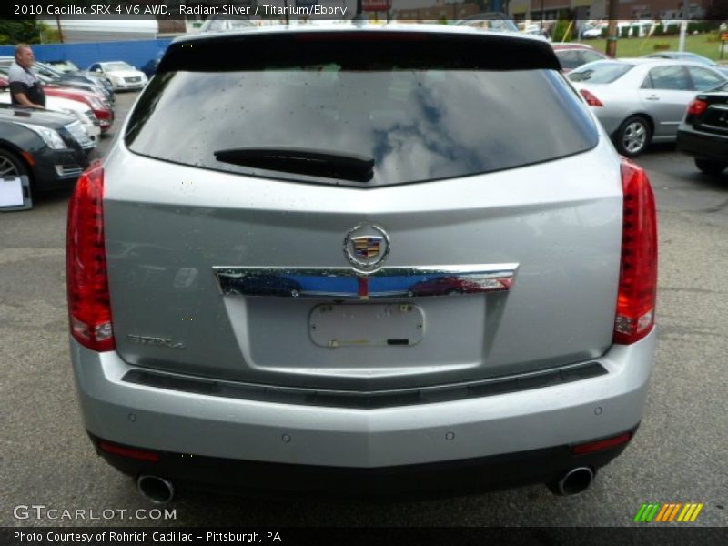 Radiant Silver / Titanium/Ebony 2010 Cadillac SRX 4 V6 AWD