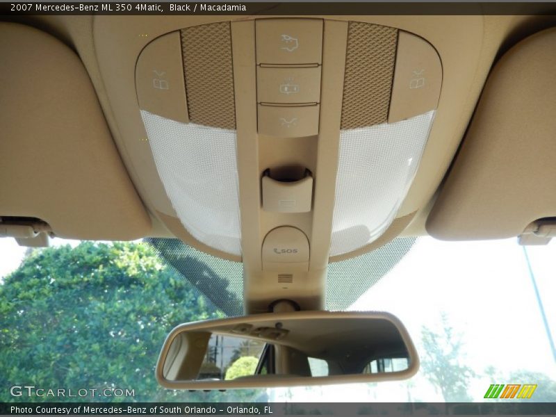 Black / Macadamia 2007 Mercedes-Benz ML 350 4Matic