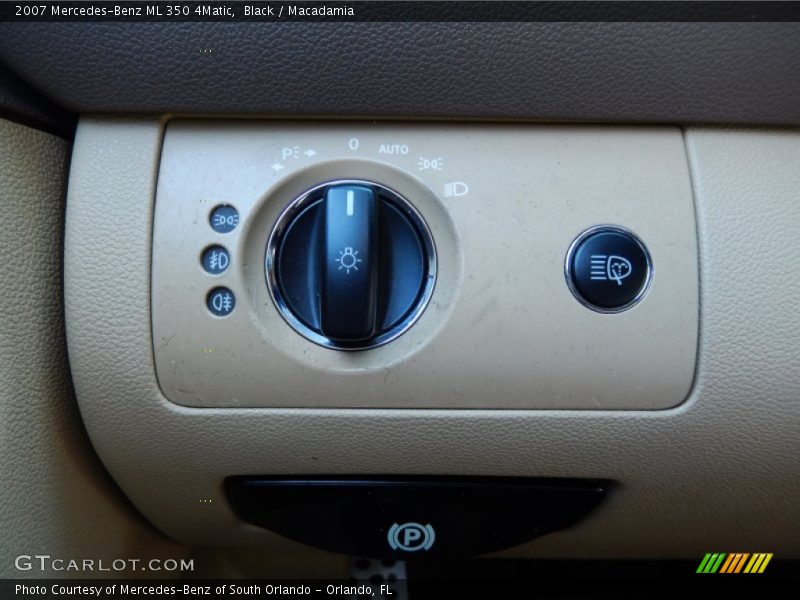 Black / Macadamia 2007 Mercedes-Benz ML 350 4Matic