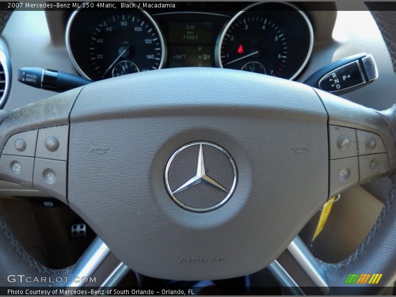 Black / Macadamia 2007 Mercedes-Benz ML 350 4Matic