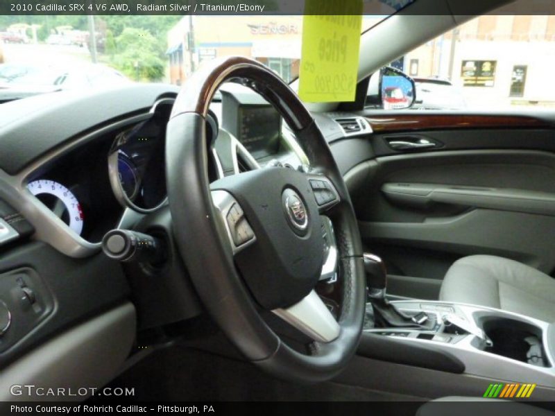 Radiant Silver / Titanium/Ebony 2010 Cadillac SRX 4 V6 AWD
