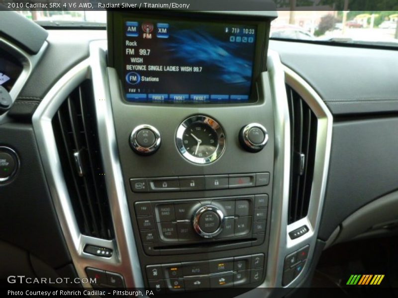 Radiant Silver / Titanium/Ebony 2010 Cadillac SRX 4 V6 AWD