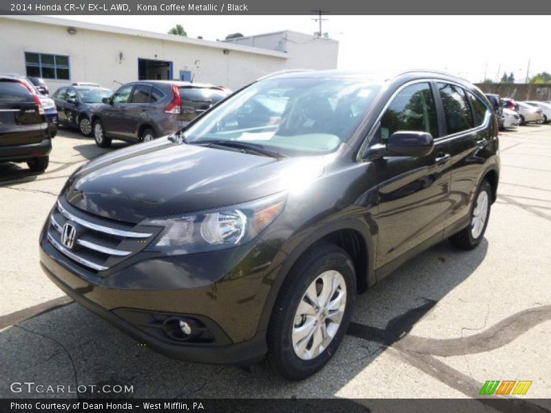 Kona Coffee Metallic / Black 2014 Honda CR-V EX-L AWD