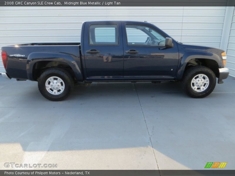 Midnight Blue Metallic / Light Tan 2008 GMC Canyon SLE Crew Cab