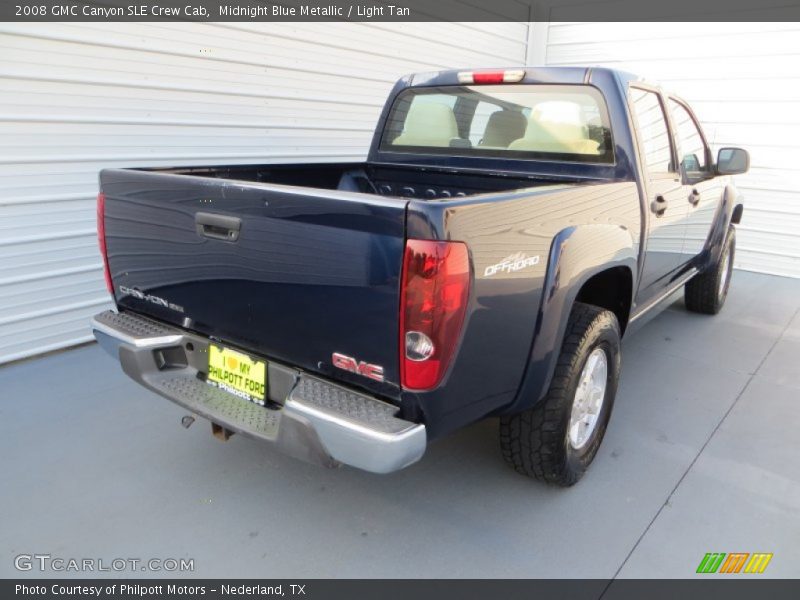 Midnight Blue Metallic / Light Tan 2008 GMC Canyon SLE Crew Cab