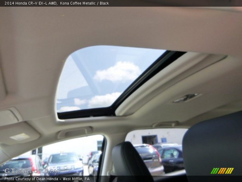 Kona Coffee Metallic / Black 2014 Honda CR-V EX-L AWD