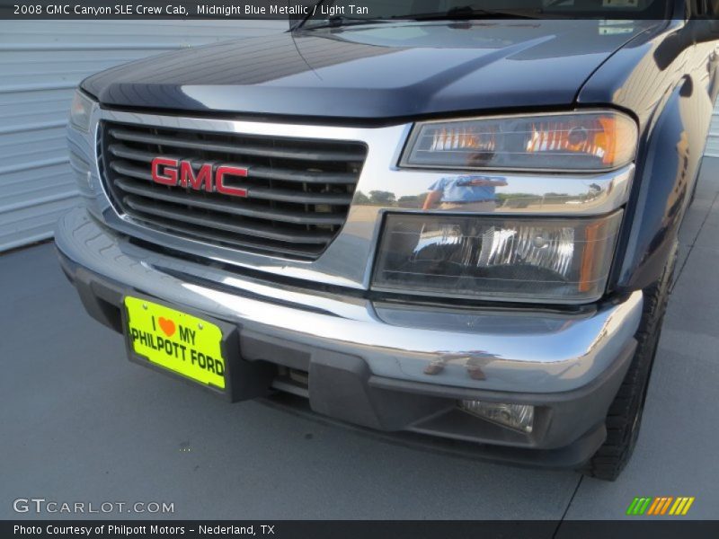 Midnight Blue Metallic / Light Tan 2008 GMC Canyon SLE Crew Cab