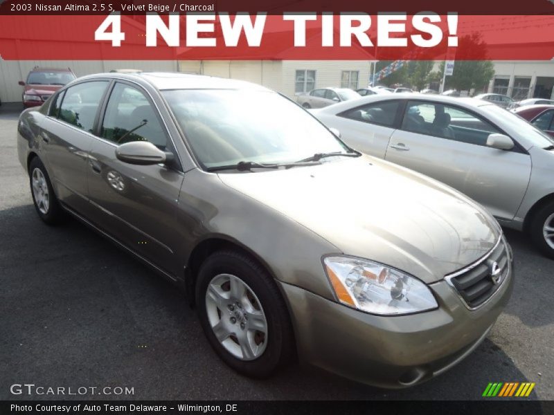 Velvet Beige / Charcoal 2003 Nissan Altima 2.5 S