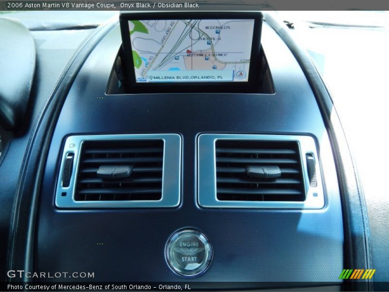 Navigation of 2006 V8 Vantage Coupe