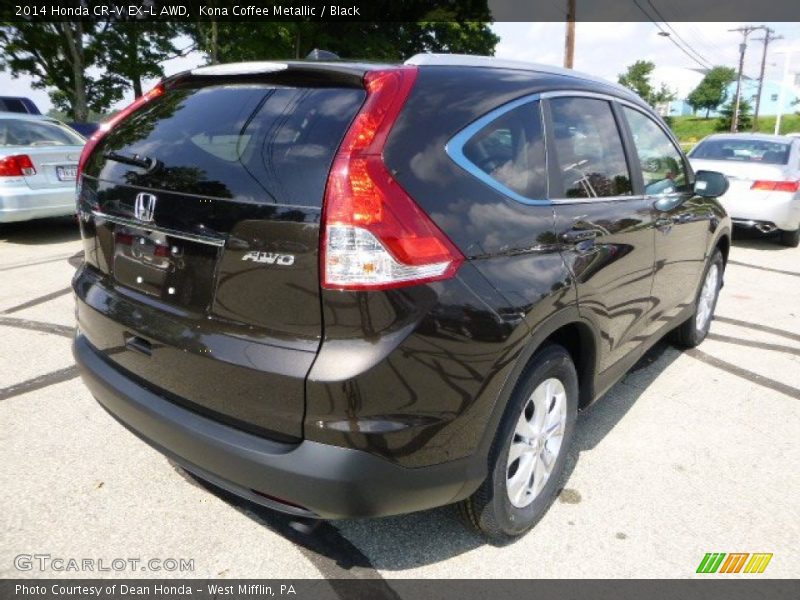 Kona Coffee Metallic / Black 2014 Honda CR-V EX-L AWD