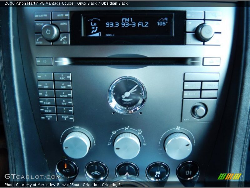Controls of 2006 V8 Vantage Coupe