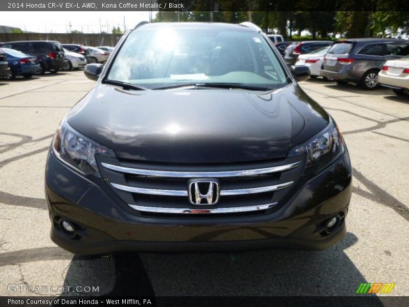 Kona Coffee Metallic / Black 2014 Honda CR-V EX-L AWD