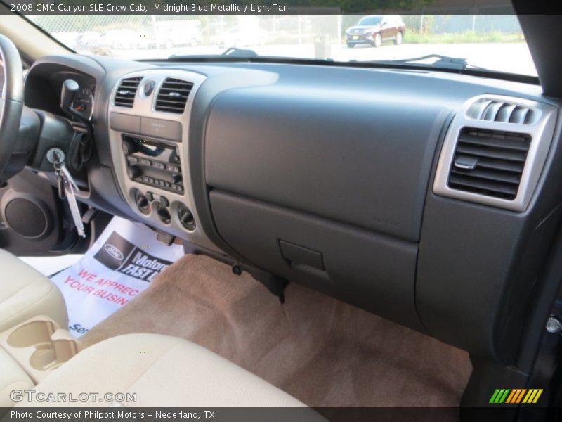 Midnight Blue Metallic / Light Tan 2008 GMC Canyon SLE Crew Cab