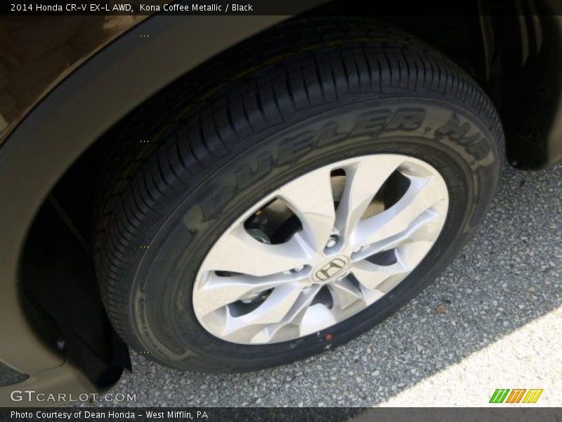 Kona Coffee Metallic / Black 2014 Honda CR-V EX-L AWD