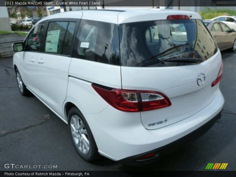 Crystal White Pearl / Sand 2013 Mazda MAZDA5 Sport