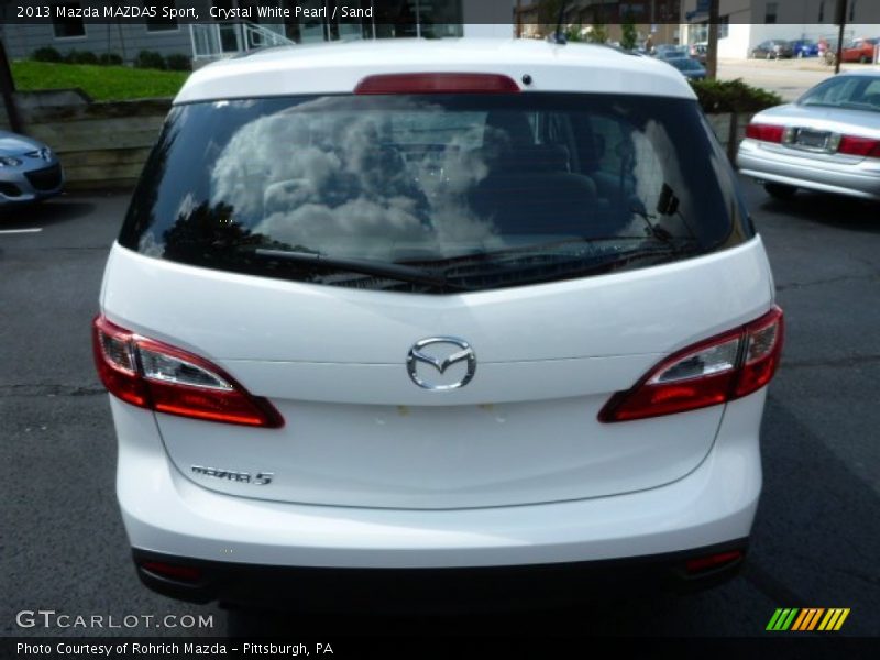 Crystal White Pearl / Sand 2013 Mazda MAZDA5 Sport
