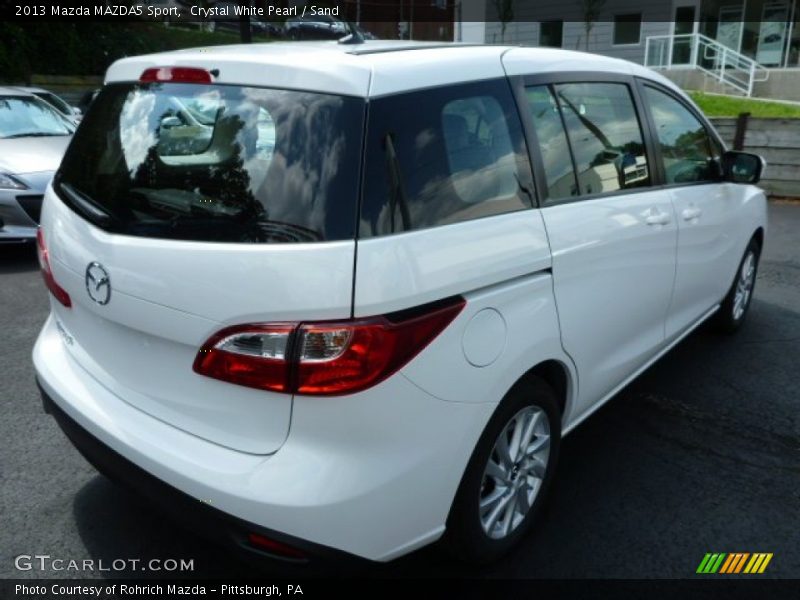 Crystal White Pearl / Sand 2013 Mazda MAZDA5 Sport